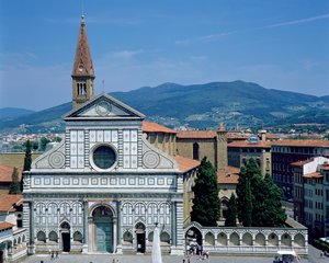 Utsikt over Santa Maria Novella, ca. 1450-70